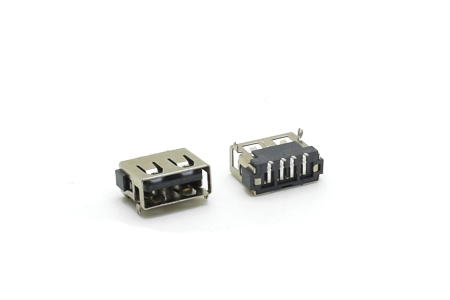 USB短體6.3前插后貼短兩腳